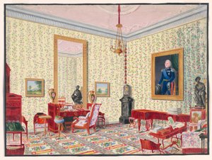 Studiet af storhertuginde Cecily von Oldenburg af Ernst Christian Anton von Lautzow